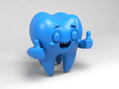 Funny tooth 3D print model
