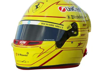 F1 Lewis Hamilton Helmet 2025 3D model