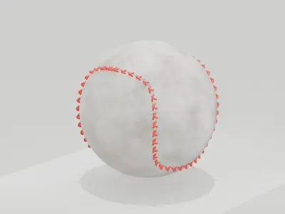 Base Ball for Sport Free low-poly 3D model