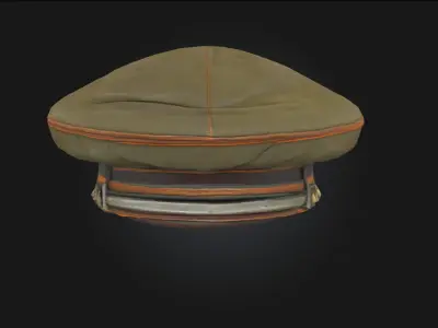 Officers Emblem Cap  Symbol of Authority and Honor 3D model