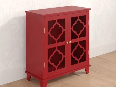 Bertta Wide Credenza 3D model