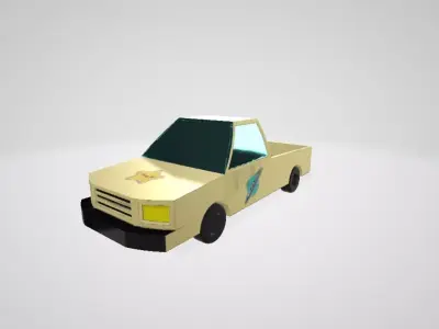 Truck 3d Low-poly 3D model