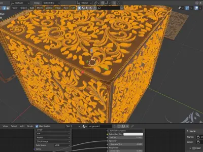 Engraved Wood Decorations CHEAPER KITBASH SET 3D model