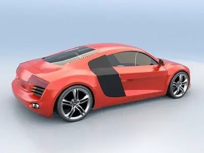 Audi R8 Sports Car 3D model