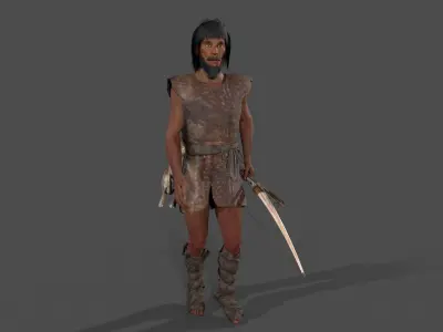 hominid Low-poly 3D model