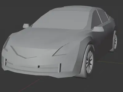 Low Poly Gameready Mazda 6 Low-poly 3D model