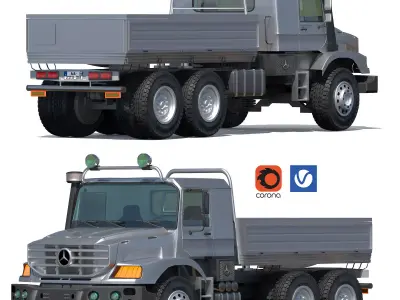 Benz Zetros Low-poly 3D model