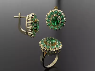 Unique ancient set  3D print model