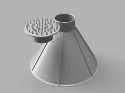 Magic Ice Scraper and Funnel 3D print model