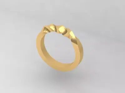 Twisted Ring  3D print model