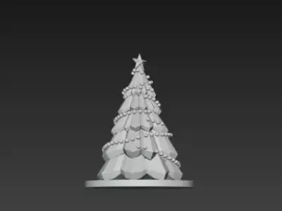 Christmas Tree 3D Model Modern Holiday Decoration 3D print model
