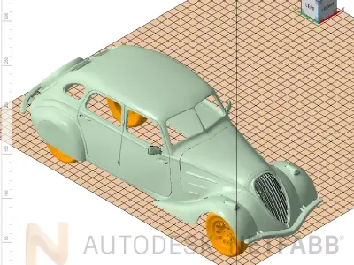 Peugeot 402 3D print model