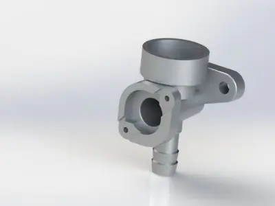 Single cylinder 4-stroke engine 3D model
