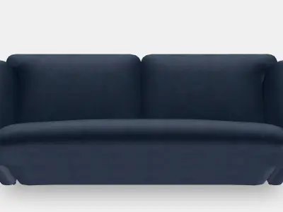 ESSEBODA 3-seat sofa 4 Low-poly 3D model