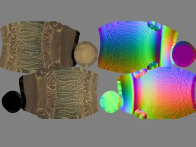 Ancient vase Free low-poly 3D model