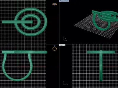 Minimal Abstract Ring 68 3D print model