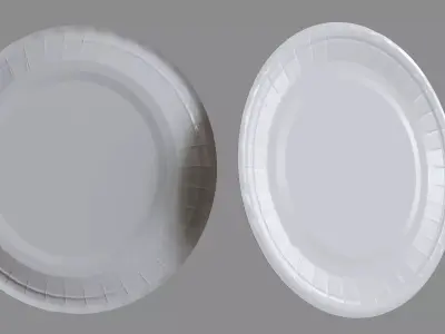 Paper plate 3D model