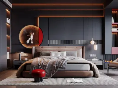 Bedroom Collection 06 For Unreal Engine 3D model