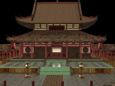 Chinese ancient house 3D model