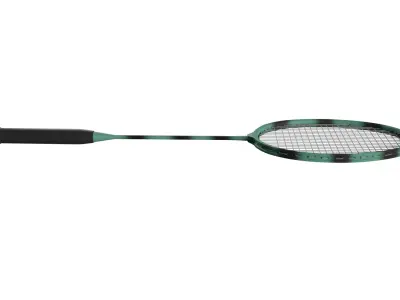 Badminton Racket Low-poly 3D model