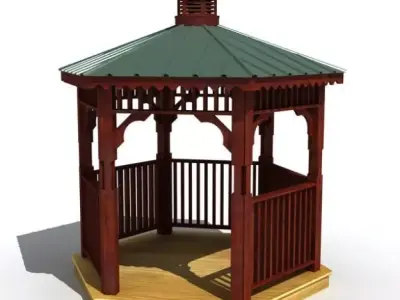 Gazebo 01 3D model