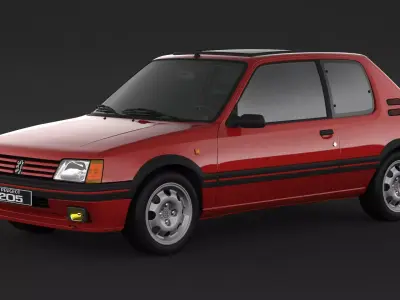 Peugeot 205 GTI 3D model