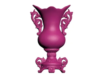 Ornate Floral Vase 2 3D print model