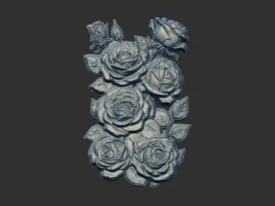 rose cnc model  3D print model