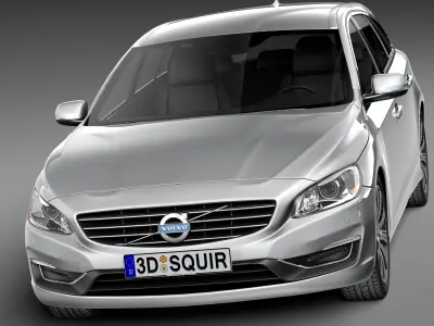 Volvo V60 2014 3D model