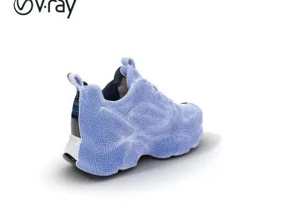 Modern Sneaker D Model Pack Low-poly 3D model