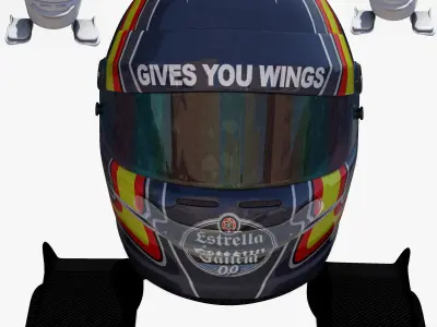 Sainz Helmet 2016 Low-poly 3D model