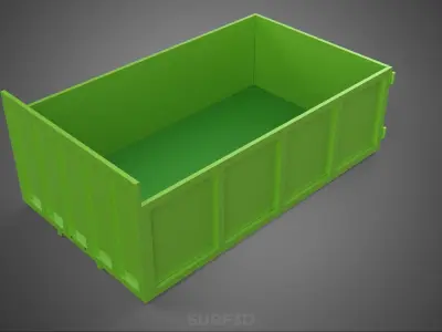 TRUCK BED DUMP BODY BOX CONTAINER BIN CARGO VEHICLE PICKUP CAR 3D model
