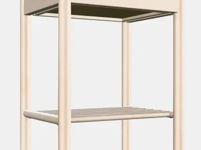 BJORKSNAS Bedside table 1 3D model