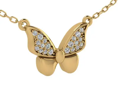 Little Butterfly Pendant 3D print model