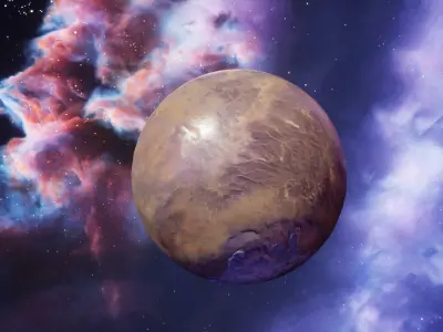 UE5 - 70 8K PBR Planets - 9 8K Stardust Skydomes 3D model