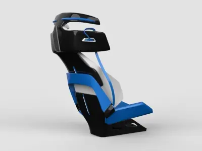 Sport Sublime - Sporty car seat concept design 3D model