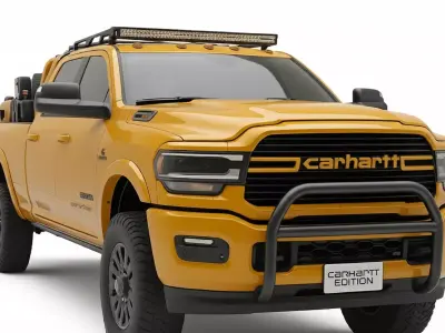 Carhartt Edition Heavy Duty Pickup Truck Low-poly 3D model