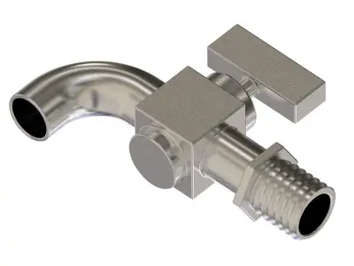 Exquisite Taper Faucet 3D print model