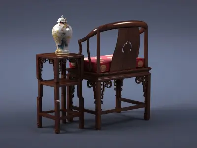 cabinet cabinet wardrobe sofa bed table bookshelve 3D model