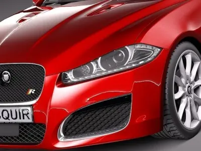 Jaguar XF-R 2014 3D model