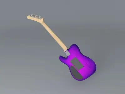 Sands tele custom guitar Free 3D model
