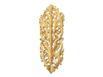 Classic decor ornament carved 42 3D model