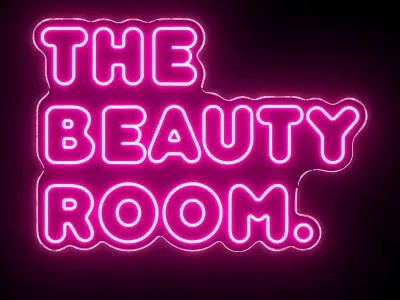 The Beauty Room Neon Sign 3D model