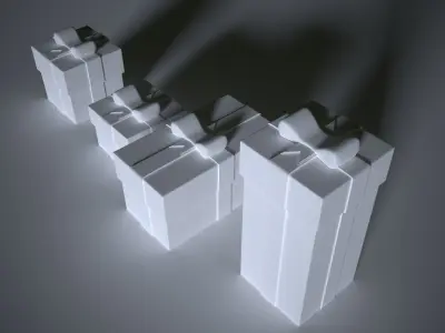 4 Christmas gifts 3D print model