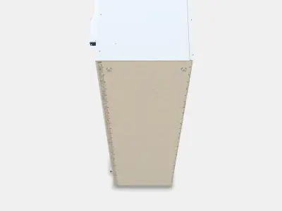 PAX Add-on corner unit with 4 shelves 1 Low-poly 3D model