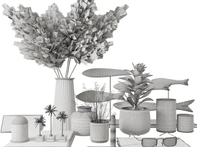 decorative set 02 3D model 17