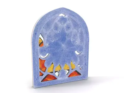 Colorful Stained Glass Window model pack Low-poly 3D model