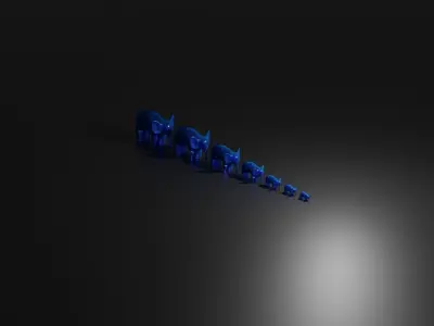 Elephant Trinkets Free 3D model