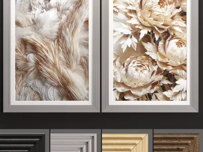 Art Frame 505 Low-poly 3D model