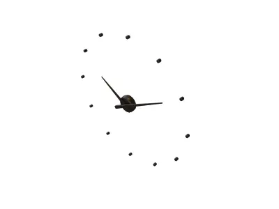 Modern Clock V1 002 Low-poly 3D model